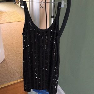Black sequin dress